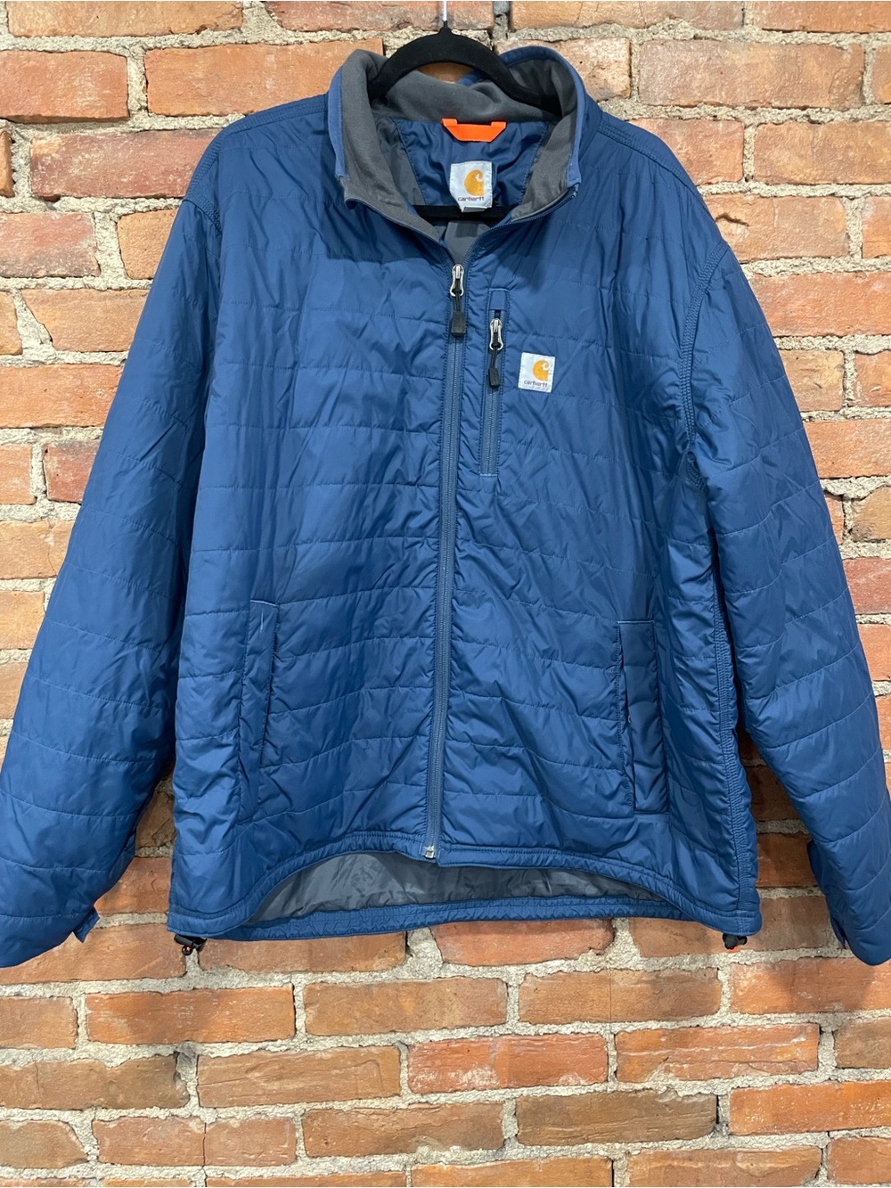 Carhartt Men's Navy Quilted Insulated Puffer Jacket | XL